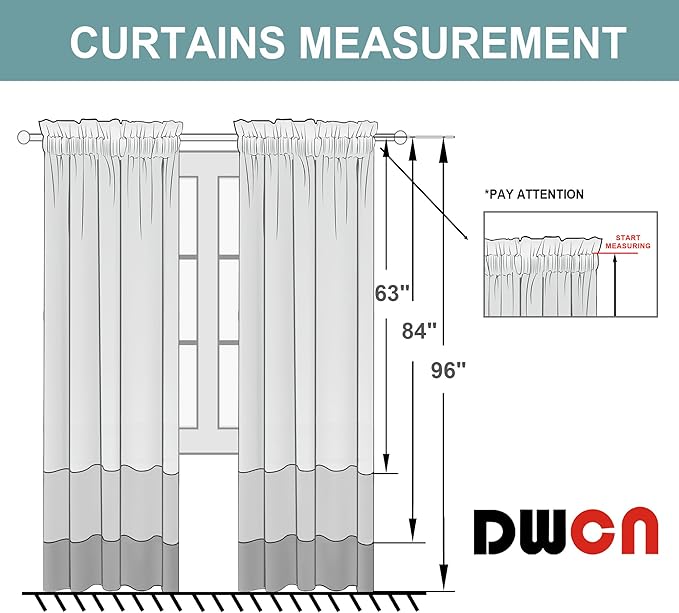 DWCN Yellow Room Darkening Blackout Curtains - Thermal Insulated Privacy Energy Saving Window Curtain Drapes 42 x 54 inch Length, Set of 2 Bedroom Living Room Curtains