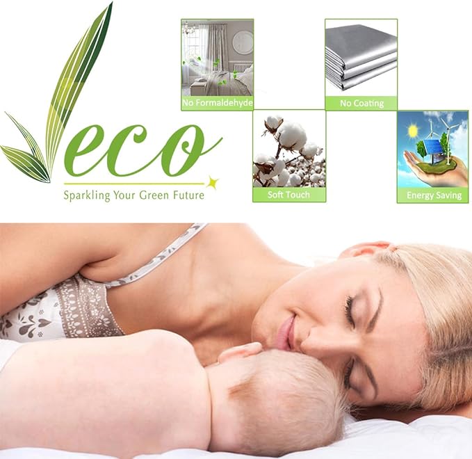 NICETOWN Thermal Insulated 100% Blackout Curtains, Noise Reducing Performance Drapes with Black Lining, Full Light Blocking Drapery Panels for Patio (Beige, 1 Pair, 46 inches x 90 inches)