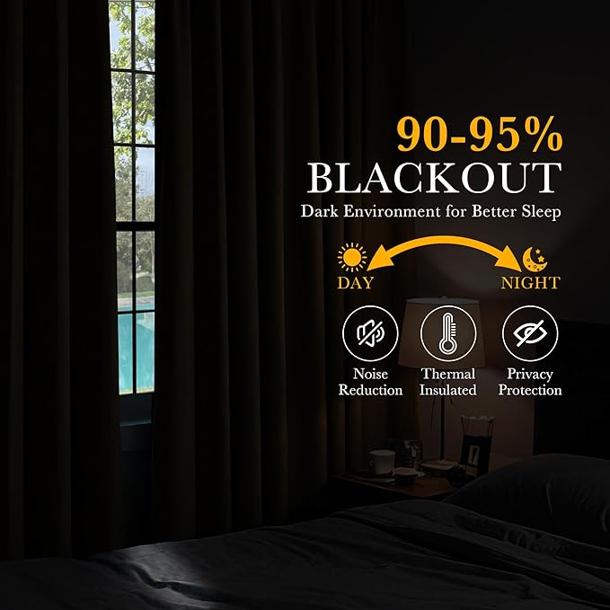 Pony Dance Blackout Curtain Panels for Kitchen, Cafe Curtains for Bathroom, Thermal Insulated Blackout Draperies Window Treatment Tiers (2 Panels, Navy Blue, 34x45 Inch)