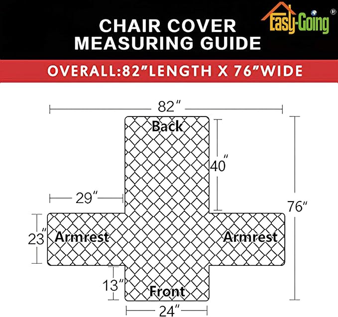 Easy-Going Chair Sofa Slipcover Reversible Sofa Cover Water Resistant Couch Cover Furniture Protector Cover with Elastic Straps for Pets Kids Children Dog Cat (Chair, Camel/Ivory)