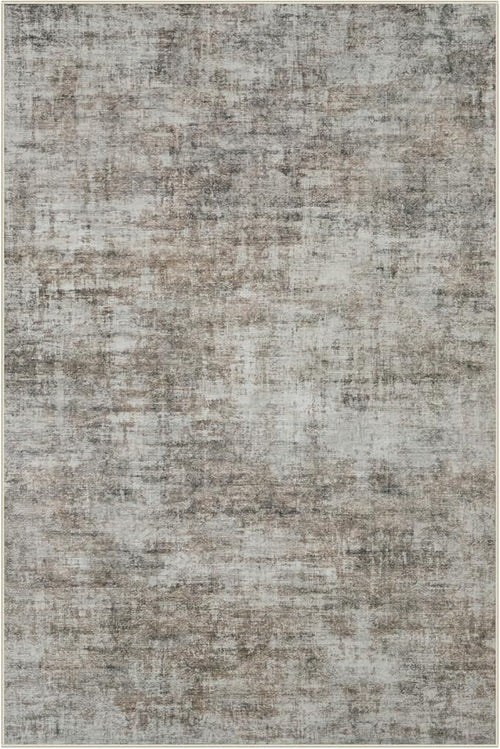 8x10 Area Rugs Washable Rug: Modern Abstract Living Room Rug Soft Anti-Skid Thin Carpet Indoor Floor Non-Shedding Carpets for Bedroom Dining Room Farmhouse Nursery Home Office Brown Black