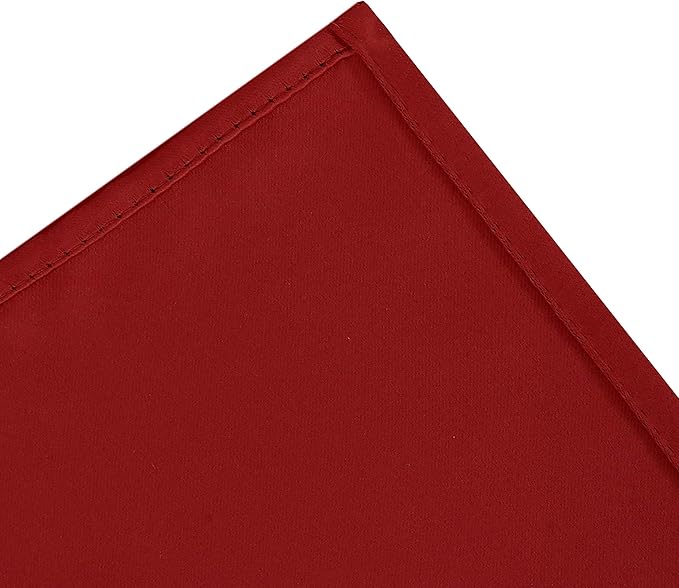 LEMOMO Red Blackout Curtains/52 x 63 Inch/Set of 2 Panels Room Darkening Curtains Thermal Insulated Living Room Curtains