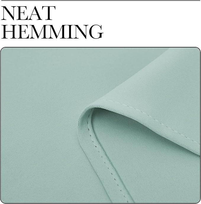 NICETOWN Aqua Blue Blackout Curtains 102" Long for Office, Dining Room, Guest Room, 55" Wide by 102" Long, 2 Pieces, Sound Reducing Heat and Cold Block Curtain Panels for Modern Room Decorative