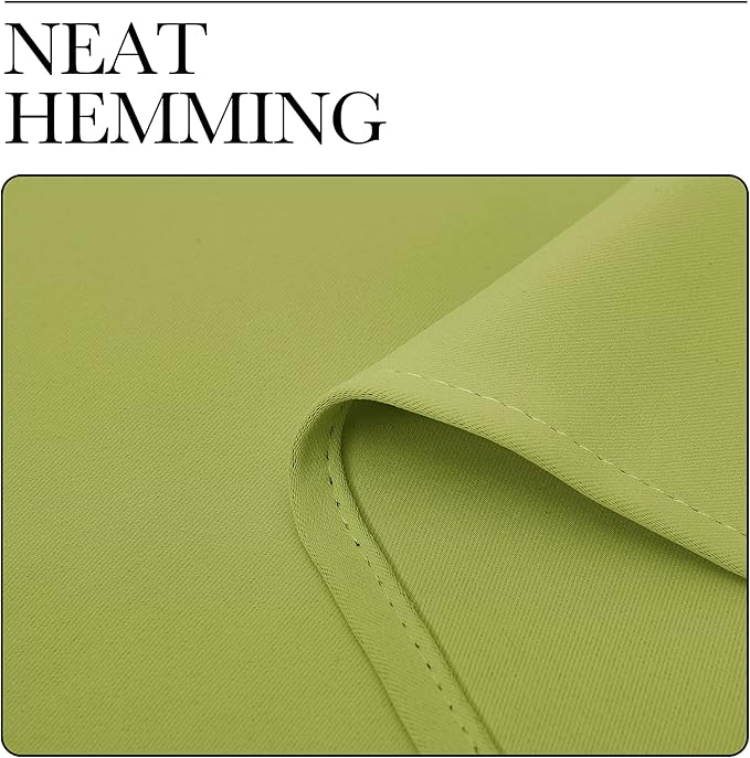 NICETOWN Living Room Curtains, Blackout Draperies, Fresh Green, 1 Pair, 70 x 84-inch, Home Decorations Thermal Insulated Solid Rod Pocket Blackout Drapes for Cafe