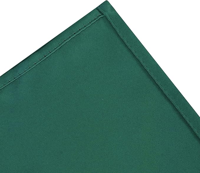 LEMOMO Blackout Curtains 52 x 45 inch/Green Curtains Set of 2 Panels/Thermal Insulated Room Darkening Bedroom Curtains