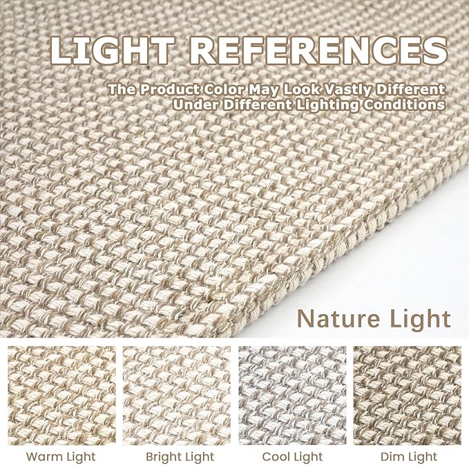 KOZYFLY Long Runners for Hallways 2x12 ft Washable Kitchen Runner Non Slip Rubber Backed Hallway Rugs Cotton Entryway Runner Rug Floor Carpet for Indoor Hall, Backdoor, Kitchen, Ivory/Khaki