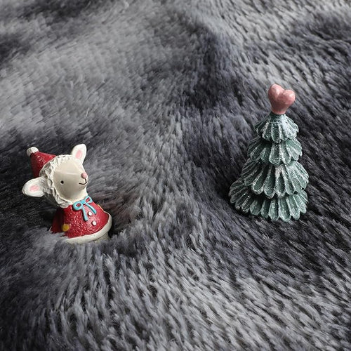 Amdrebio Tie-Dyed Dark Grey Round Rug 4Ft for Bedroom Dorm, Soft Furry Shaggy Circle Area Rugs for Living Room Office, Shag Fluffy Fuzzy Carpet for Kids Teen Boys Mens, Modern Cool Floor Circular Rug
