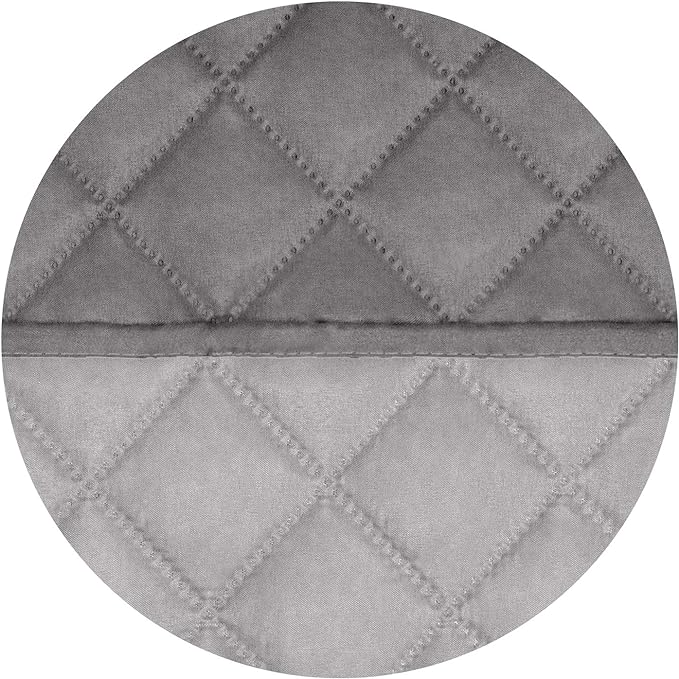 PureFit Reversible Quilted Sofa Cover, Water Resistant Slipcover Furniture Protector, Washable Couch Cover with Non Slip and Elastic Straps for Kids, Dogs, Pets (Oversized Sofa, Gray/Light Gray)