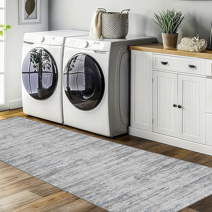 Kitchen Runner Rug 2x12 Runners Rug for Hallways Non-Slip,Long Abstract Rug Runners,Stain Resistant Soft Washable 12 ft Runner Rugs,Ultra-Thin Carpet for Entryway,Dining,Laundry Room