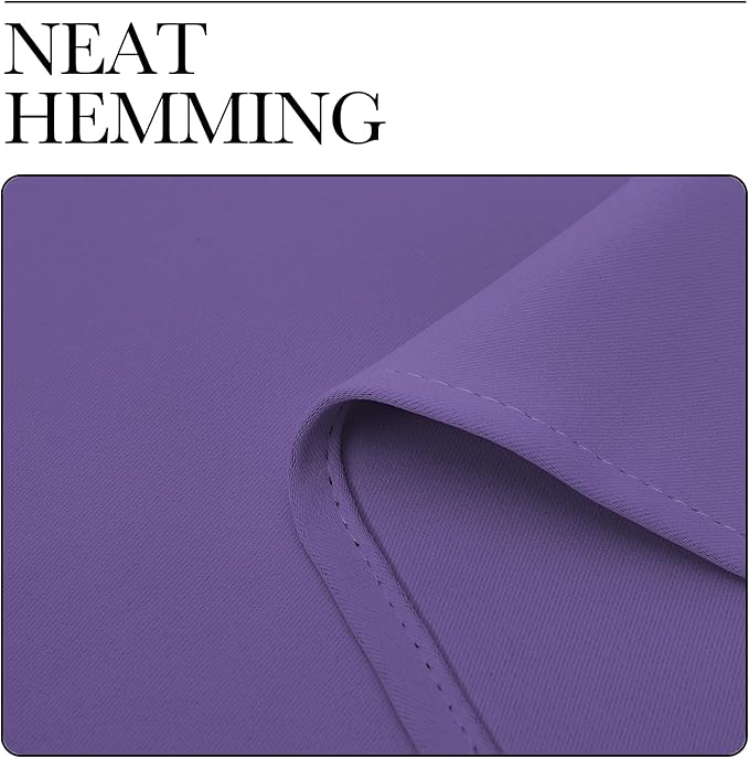 NICETOWN Blackout Curtains for Living Curtains, Lilac Purple, 2 Panels, 42 by 72, Room Darkening Window Curtain Panels, Easy-Care Solid Thermal Insulated Draperies/Drapes for Daughter Room