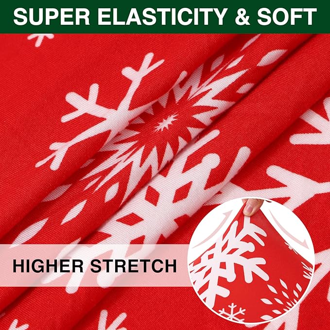 Smiry Printed Couch Cushion Covers, Stretch Soft Couch Covers for Sofa, Washable Non-Slip Sofa Slipcover Furniture Protector for Indoor and Outdoor (2 Pack, Red with White)