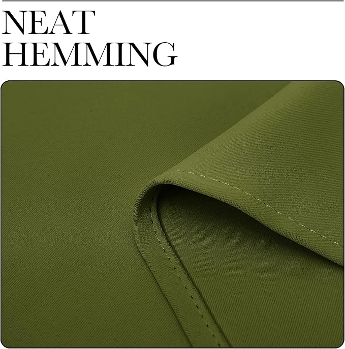 NICETOWN Olive Green Blackout Curtains 68 inches Length for Laundry Room, 2 Panels, 42" Wide, Thermal Insulated Decoration Drapes for Office Window