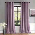 MIULEE Velvet Curtains Lavender Light Purple Elegant Grommet Thermal Insulated Soundproof Room Darkening Curtains/Drapes for Classical Living Room Bedroom Decor 52 x 90 Inch Set of 2