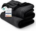 Bedsure GentleSoft Fleece Blankets Queen Size Black - Bed Blanket Soft Lightweight Plush Fuzzy Cozy Luxury Microfiber, 90x90 inches