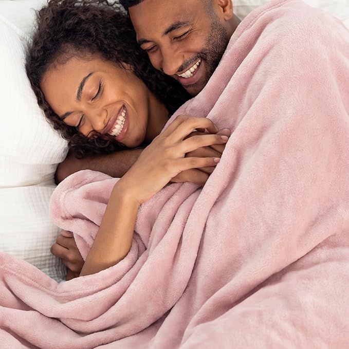 Bedsure GentleSoft Pink Fleece Blankets King Size - Bed Blanket Soft Lightweight Plush Cozy Fuzzy Luxury Microfiber, 108x90 inches