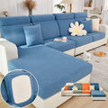 Soothing Home Sofa Covers, Sofa Hero Covers, Wear-Resistant Universal Couch Covers Washable Stretch Sectional Couch Cushion Covers (Blue,Chaise Cover)