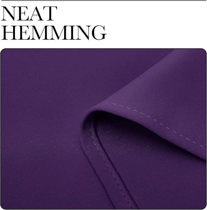 NICETOWN Blackout Curtains for RV Windows, Royal Purple, 29" by 20", 2 Panels, Room Darkening Window Curtain Panels, Easy-Care Solid Thermal Insulated Draperies/Drapes for Daughter Room