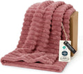 Bedsure GentleSoft Brick Dust Fleece Throw Blanket for Couch - Cozy Soft Blankets for Women, Cute Small Throws for Girls, 50x60 Inches