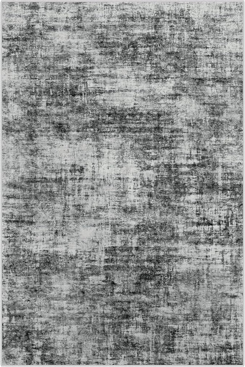 6x9 Area Rugs Washable Rug: Large Modern Abstract Living Room Rug Soft Anti-Skid Thin Carpet Indoor Floor Non-Shedding Carpets for Bedroom Dining Room Farmhouse Nursery Home Office Black