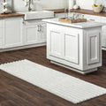 Nuloom SuperiorWash Collection Kai Off-White, 2'6" x 6', Fluffy and Cozy, High Traffic, Stain Resistant, Easy Clean, Durable Washable Runner for Bedroom, Living Room, Dining, Den, Foyer, Entryway
