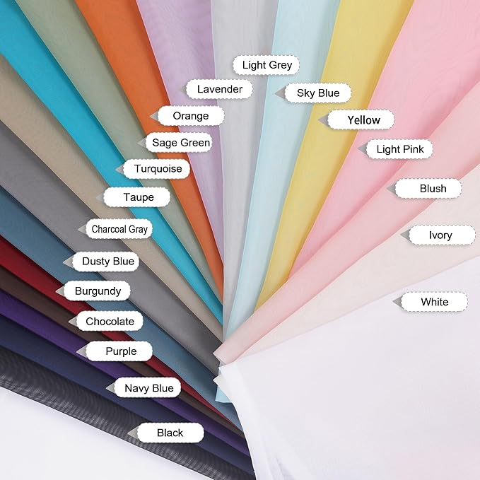 OVZME Cream Bedroom Curtains 2 Panel Sets 96 Inch Length, 59 Inch Extra Wide Light Filtering Voile Drapes Light Airy Window Drapes for Patio Door Living Room Bedroom Dining, 59Wx96L Inches