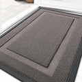 OLANLY Front Door Mat Indoor Outdoor Entrance, Waterproof All-Season, All-Weather Doormat, Sturdy Natural Rubber, Low Profile, Easy Clean Patio Porch Entryway Mat, 29.5x17, Taupe