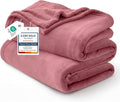 Bedsure GentleSoft Fleece Throw Blanket for Couch Dusty Rose - Lightweight Plush Fuzzy Cozy Soft Blankets and Throws for Sofa, 50x60 inches