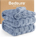 Bedsure GentleSoft King Size Blanket for Bed - Super Soft Cozy Blankets for Kids Girls, Large Fuzzy Fleece Throw for Bedroom Decor, Ashley Blue,108x90 Inches