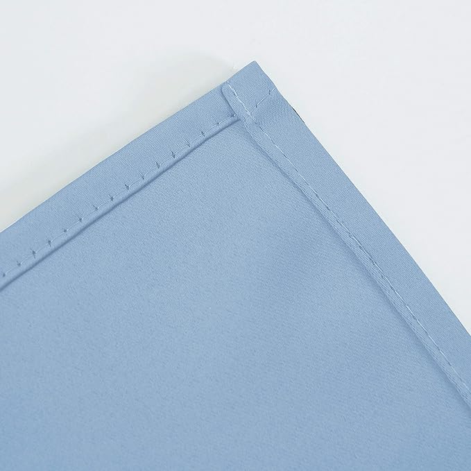 LEMOMO Sky Blue Thermal Blackout Curtains/52 x 95 Inch/Set of 2 Panels Room Darkening Curtains