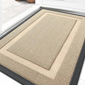 OLANLY Front Door Mat Indoor Outdoor Entrance, Waterproof All-Season, All-Weather Doormat, Sturdy Natural Rubber, Low Profile, Easy Clean Patio Porch Entryway Mat, 33x21, Off-White