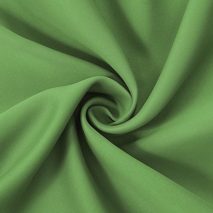LEMOMO Light Green Thermal Blackout Curtains/52 x 95 Inch/Set of 2 Panels Room Darkening Curtains for Bedroom